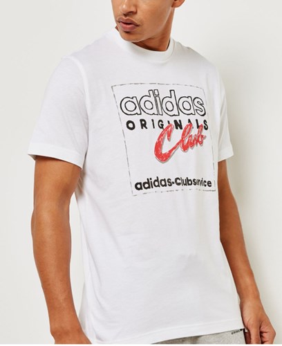 Adidas חולצה HAND DRAWN בלבן DH4780