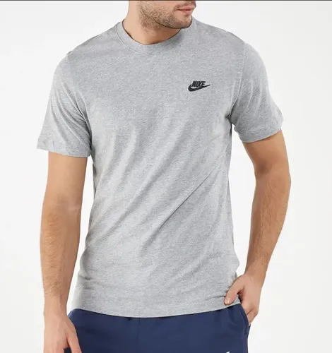 NIKE חולצה טישרט באפור Sportswear Club 827021