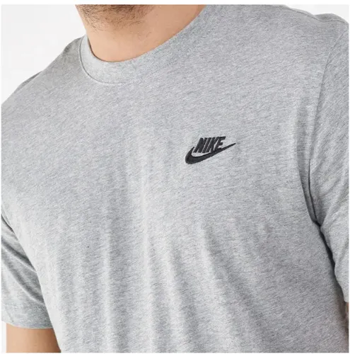 NIKE חולצה טישרט באפור Sportswear Club 827021