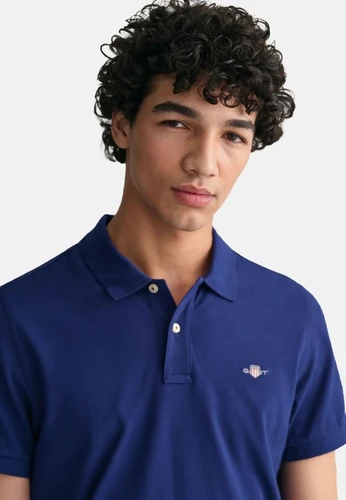 GANT חולצה פולו Regular Fit Piqué בכחול 2210